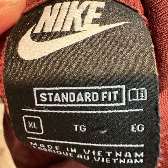 Nike Kids Burgundy Hoodie - Picture 9 of 9